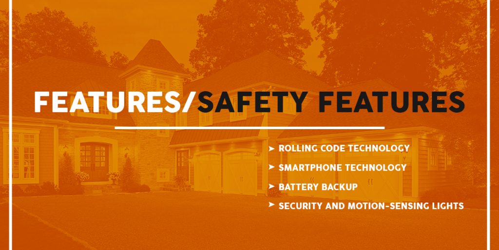 Safety features of garage door openers